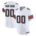 Kooe Custom C.Browns White Vapor F.U.S.E. Limited Home Game Any Name & Numbers Stitched Jerseys