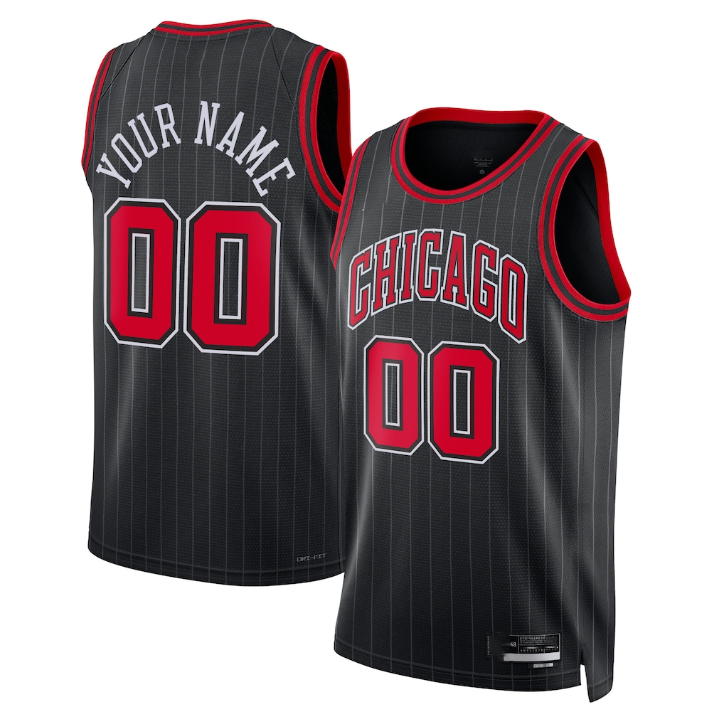 Kooe Custom C.Bulls Black 2022-23 Swingman Jerseys - Statement Edition