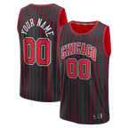 Kooe Custom Chicago BullsC.Bulls Black Fast Break Jerseys - Icon Edition