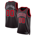 Kooe Custom C.Bulls Black Swingman Jerseys - Statement Edition