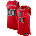 Kooe Custom C.Bulls Red Authentic Jerseys - Icon Edition