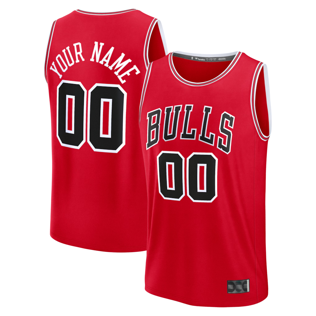 Kooe Custom C.Bulls Red Fast Break Jerseys - Icon Edition