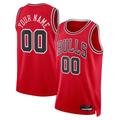 Kooe Custom C.Bulls Red Swingman Jerseys - Icon Edition