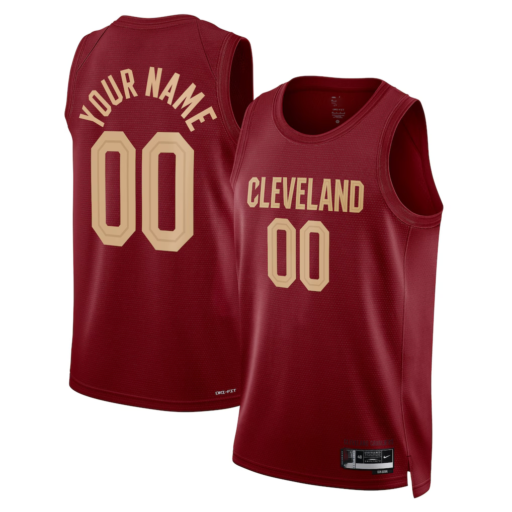 Kooe Custom C.Cavaliers Burgundy Swingman Jerseys - Icon Edition