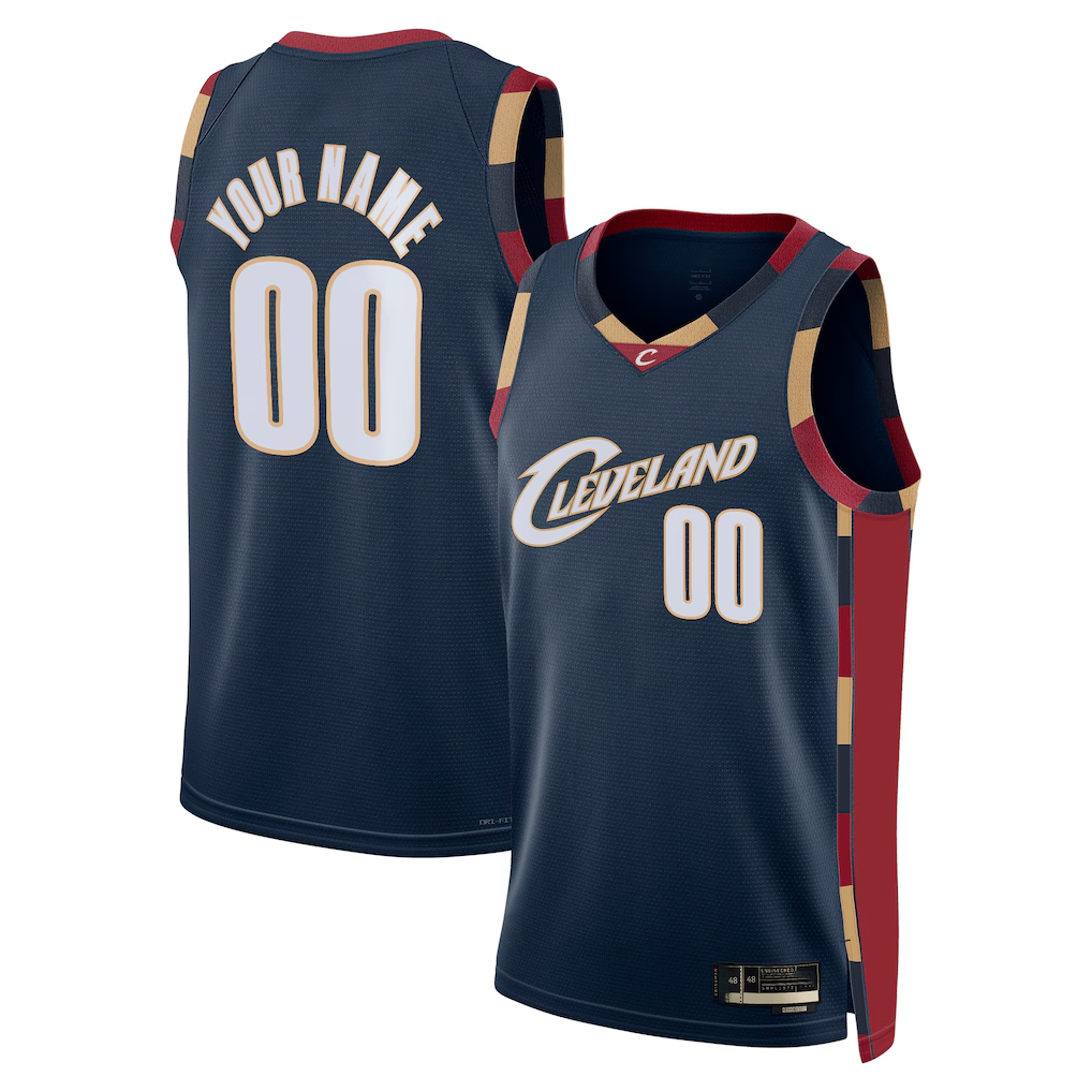 Kooe Custom C.Cavaliers Navy Swingman Jerseys - Classic Edition
