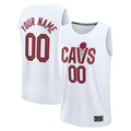 Kooe Custom C.Cavaliers White Fast Break Jerseys - Icon Edition