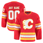 Kooe Custom C.Flames Red Home Authentic Pro Jerseys