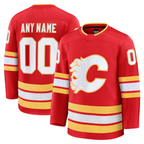 Kooe Custom C.Flames Red Home Premium Jerseys