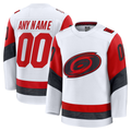 Kooe Custom C.Hurricanes White Away Premium Stitched Jerseys