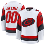 Kooe Custom C.Hurricanes White Away Premium Stitched Jerseys