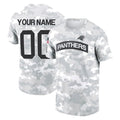 Kooe Custom C.Panthers Arctic Camo Salute to Service T-Shirt Hoodies Any Name & Numbers Stitched Jerseys