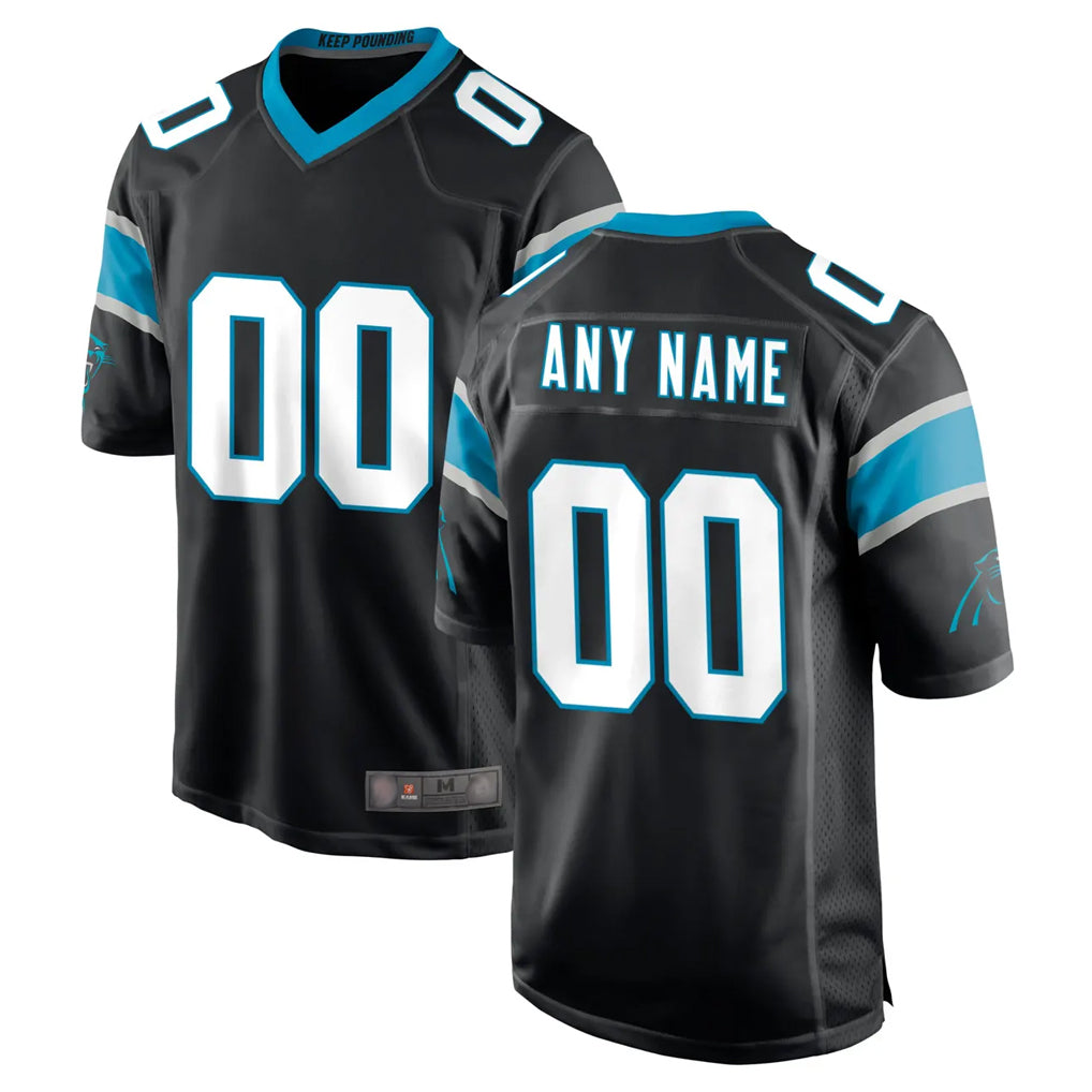 Kooe Custom C.Panthers Black Game Any Name & Numbers Stitched Jerseys