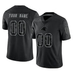 Kooe Custom C.Panthers Black Limited Reflective Game Any Name & Numbers Stitched Jerseys