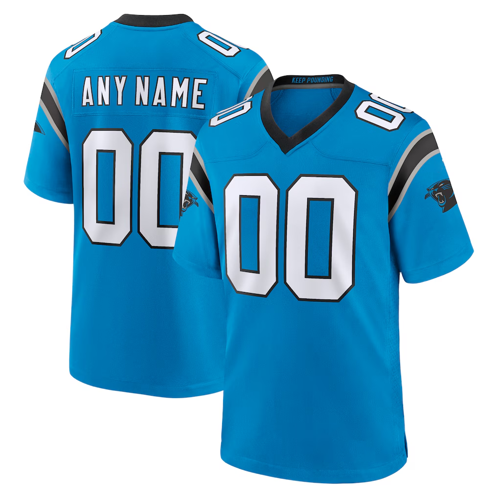 Kooe Custom C.Panthers Blue Alternate Game Stitched Jerseys