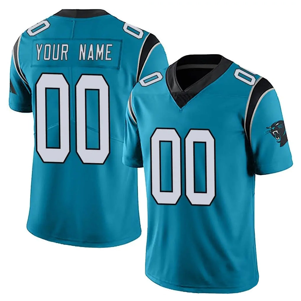 Kooe Custom C.Panthers Blue Vapor Untouchable Limited Game Any Name & Numbers Stitched Jerseys