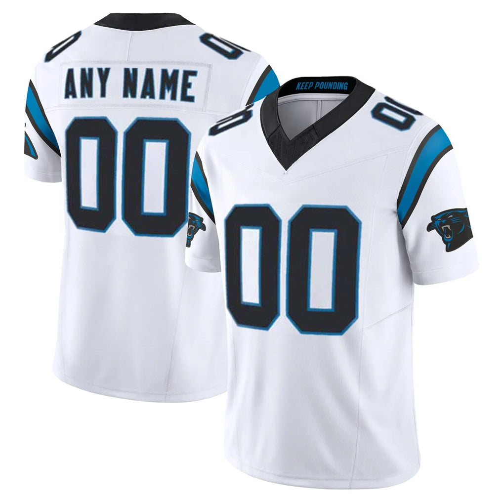 Kooe Custom C.Panthers White Vapor F.U.S.E. Limited Home Game Any Name & Numbers Stitched Jerseys