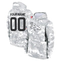 Kooe Custom D.Broncos Arctic Camo Salute to Service Hoodies Limited Any Name & Numbers Stitched Jerseys