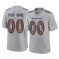 Kooe Custom D.Broncos Gray Atmosphere Fashion Limited Game Any Name & Numbers Stitched Jerseys