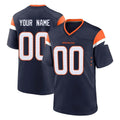 Kooe Custom D.Broncos Navy Home Game Any Name & Numbers Stitched Jerseys