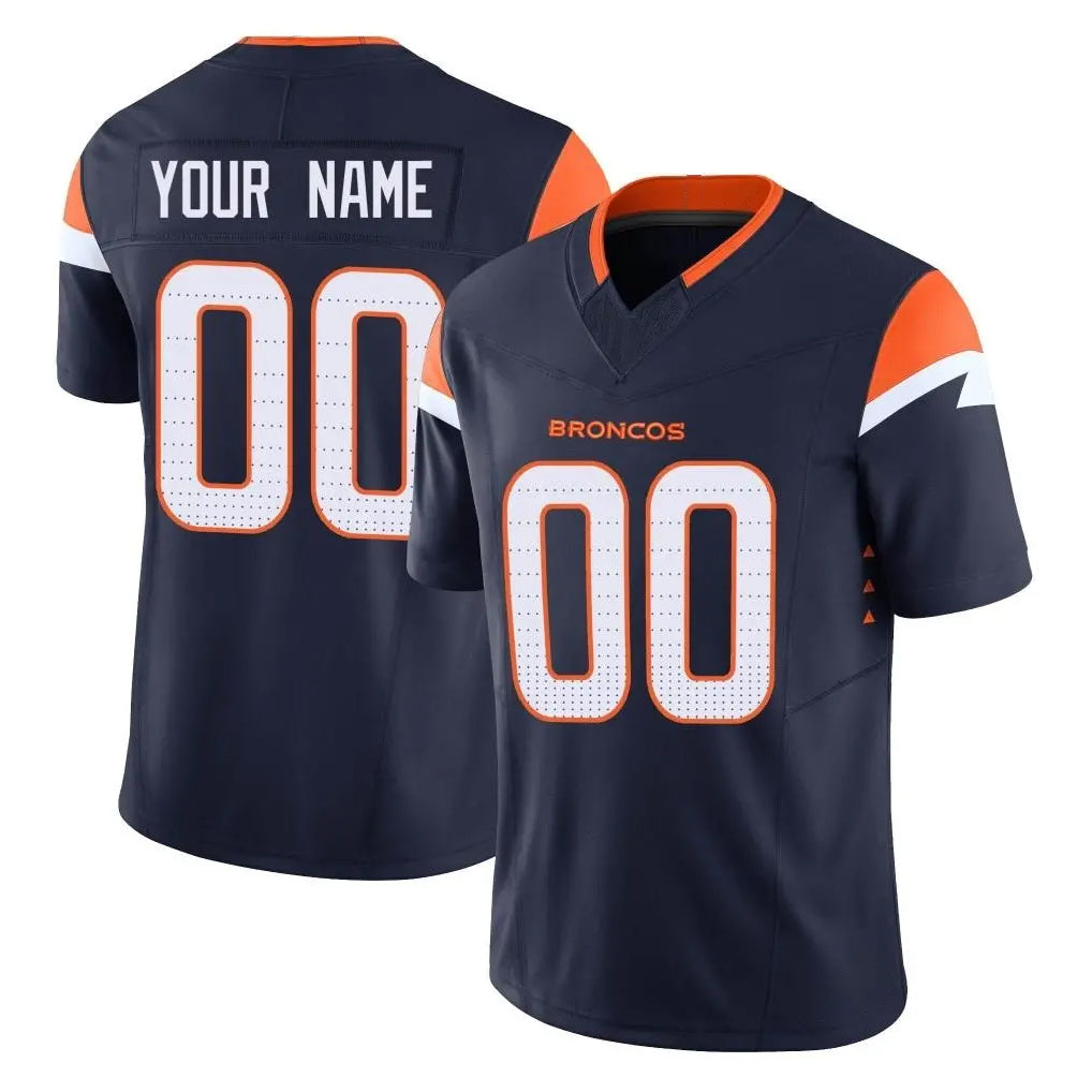 Kooe Custom D.Broncos Navy Limited Vapor F.U.S.E. Home Game Any Name & Numbers Stitched Jerseys