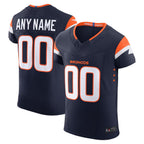 Kooe Custom D.Broncos Navy Vapor F.U.S.E. Elite Stitched Jerseys