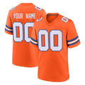 Kooe Custom D.Broncos Orange Alternate Collection Throwback Game Any Name & Numbers Stitched Jerseys