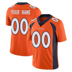 Kooe Custom D.Broncos Orange Color Vapor Untouchable Limited Game Any Name & Numbers Stitched Jerseys