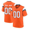 Kooe Custom D.Broncos Orange Home Game Any Name & Numbers Stitched Jerseys
