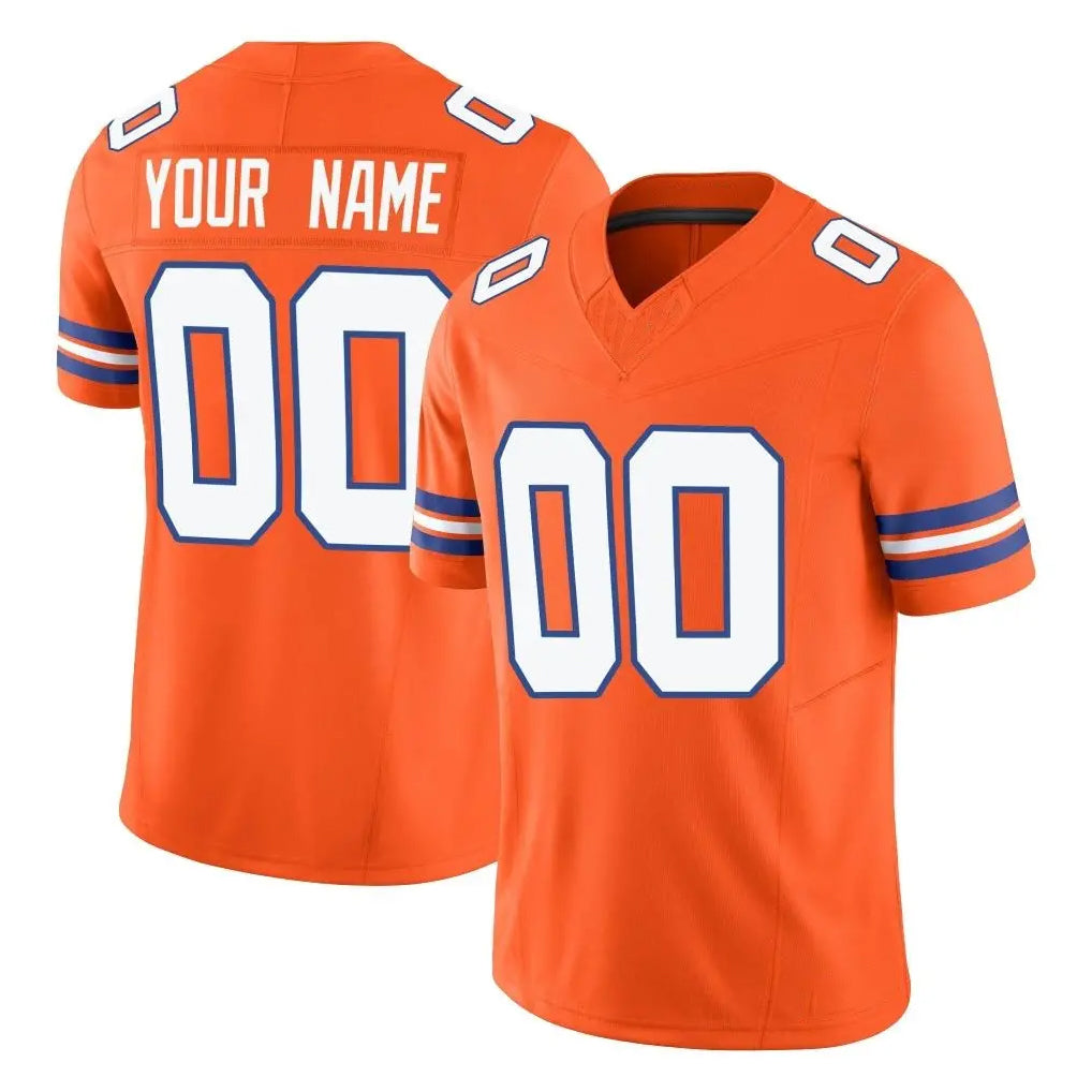 Kooe Custom D.Broncos Orange Limited Alternate Vapor F.U.S.E. Throwback Game Any Name & Numbers Stitched Jerseys