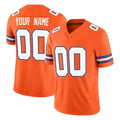 Kooe Custom D.Broncos Orange Limited Alternate Vapor F.U.S.E. Throwback Game Any Name & Numbers Stitched Jerseys
