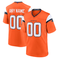 Kooe Custom D.Broncos Orange Team Game Stitched Jerseys