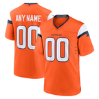 Kooe Custom D.Broncos Orange Team Game Stitched Jerseys