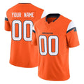 Kooe Custom D.Broncos Orange Vapor F.U.S.E. Limited Home Game Any Name & Numbers Stitched Jerseys