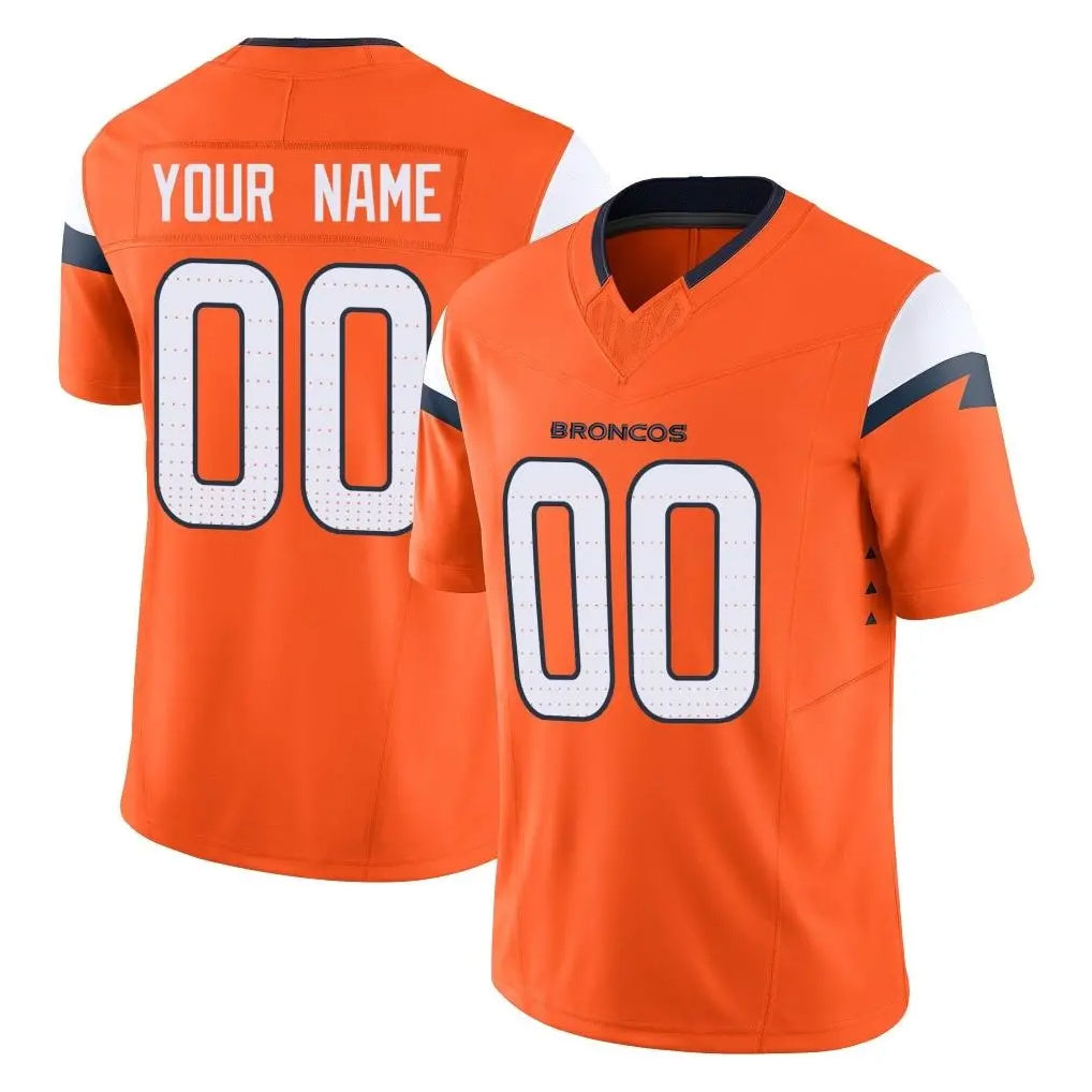 Kooe Custom D.Broncos Orange Vapor F.U.S.E. Limited Home Game Any Name & Numbers Stitched Jerseys