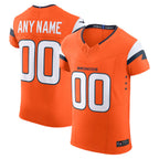 Kooe Custom D.Broncos Vapor F.U.S.E. Elite Orange Stitched Jerseys