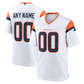 Kooe Custom D.Broncos White Game Stitched Jerseys