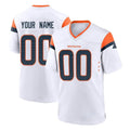 Kooe Custom D.Broncos White Home Game Any Name & Numbers Stitched Jerseys
