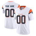 Kooe Custom D.Broncos White Limited Vapor F.U.S.E. Home Game Any Name & Numbers Stitched Jerseys