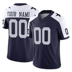 Kooe Custom D.Cowboys Navy-White Limited Alternate Vapor F.U.S.E. Home Game Any Name & Numbers Stitched Jerseys