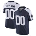 Kooe Custom D.Cowboys Navy-White Limited Alternate Vapor Untouchable Home Game Any Name & Numbers Stitched Jerseys