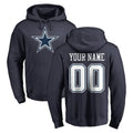 Kooe Custom D.Cowboys Navy Pullover Hoodies Limited Any Name & Numbers Stitched Jerseys