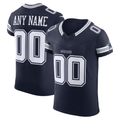 Kooe Custom D.Cowboys Navy Vapor F.U.S.E. Elite Stitched Jerseys