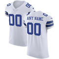Kooe Custom D.Cowboys White Vapor Untouchable Elite Stitched Jerseys