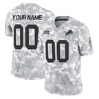 Kooe Custom D.Lions Arctic Camo Salute To Service Limited Any Name & Numbers Stitched Jerseys