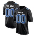 Kooe Custom D.Lions Black Fashion Home Game Any Name & Numbers Stitched Jerseys