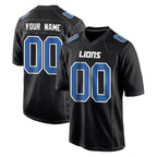 Kooe Custom D.Lions Black Fashion Home Game Any Name & Numbers Stitched Jerseys