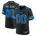 Kooe Custom D.Lions Black Home Game Stitched Jerseys