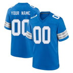 Kooe Custom D.Lions Blue Alternate Home Game Any Name & Numbers Stitched Jerseys