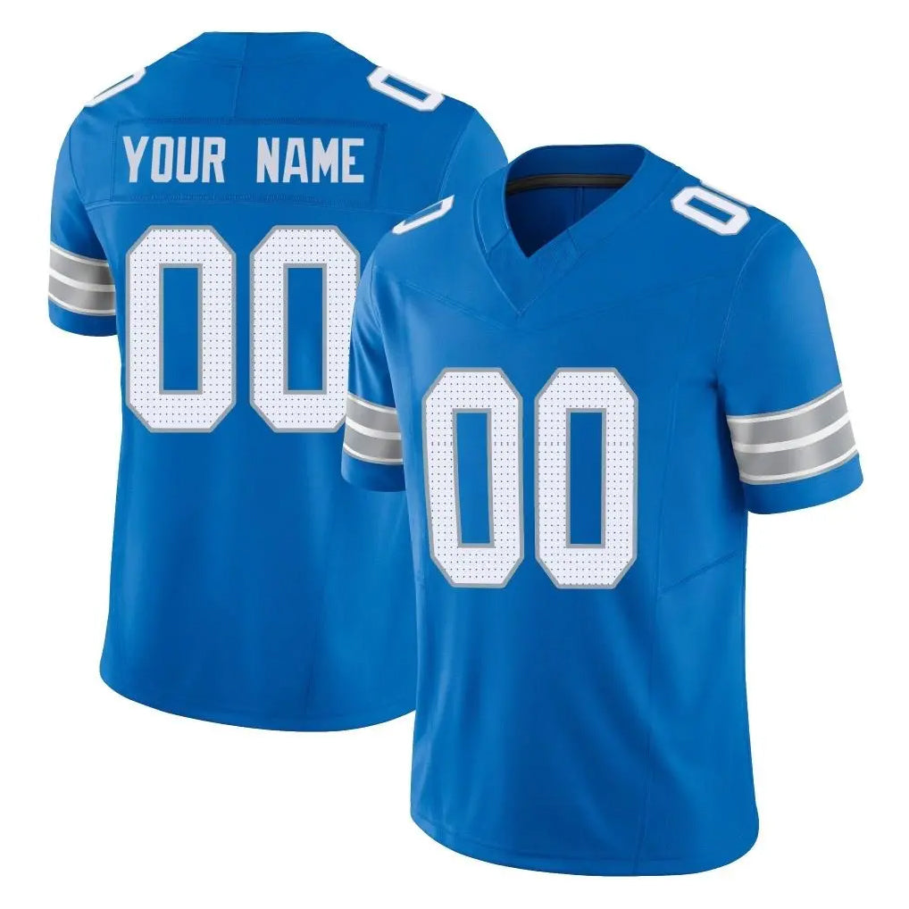 Kooe Custom D.Lions Blue Limited Vapor F.U.S.E. Alternate Home Game Any Name & Numbers Stitched Jerseys