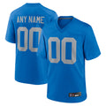 Kooe Custom D.Lions Blue Limted Game Alternate Stitched Jerseys